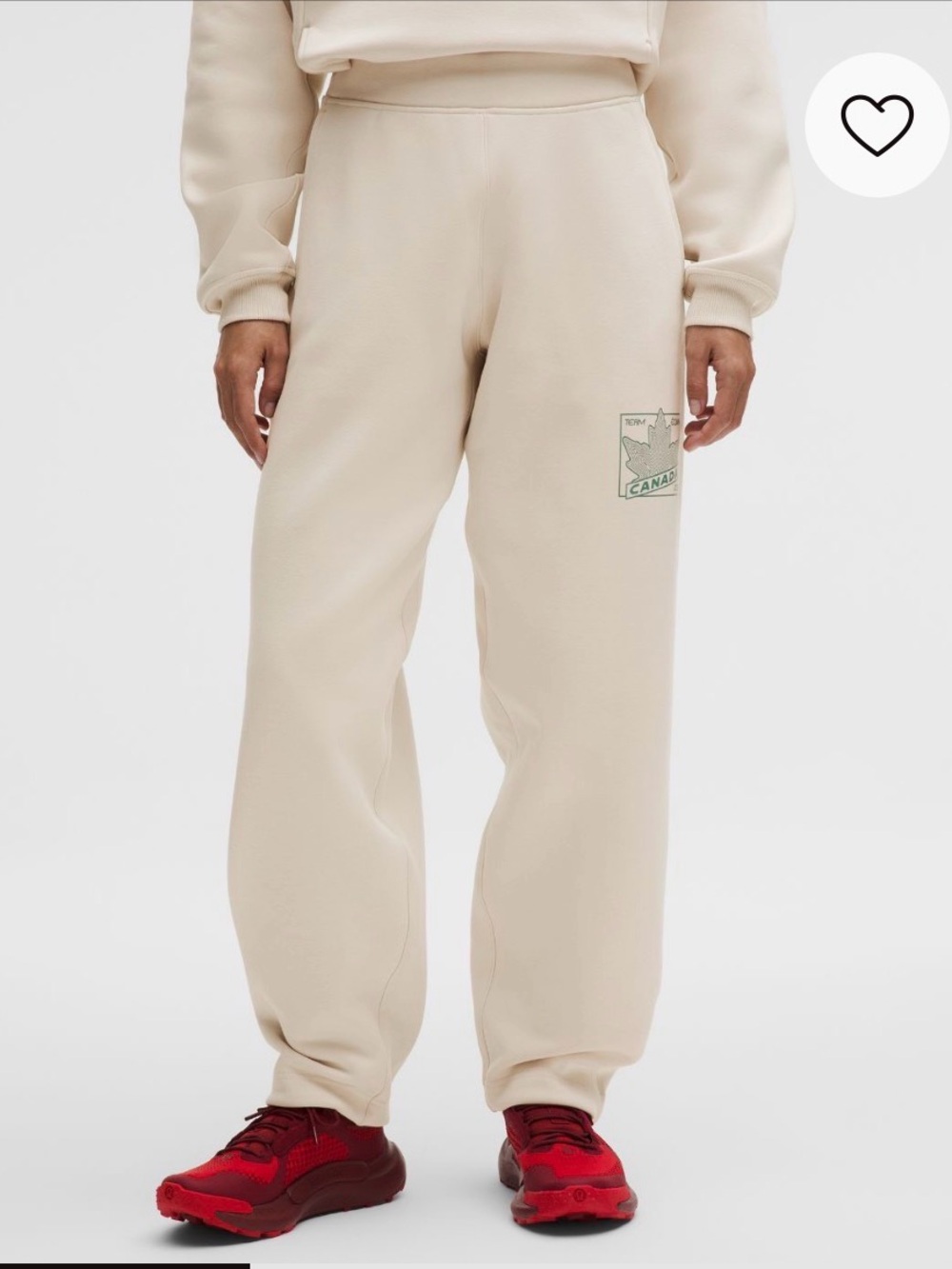 Lululemon Team Canada Big Cozy Oversized Sweat pant